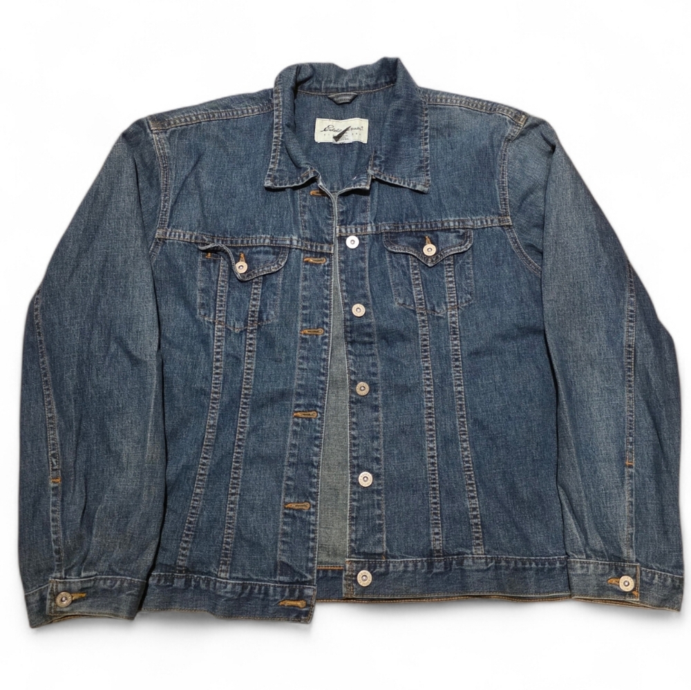 Vintage Eddie Bauer Jeans Good Conditions Denim Button Down Jacket